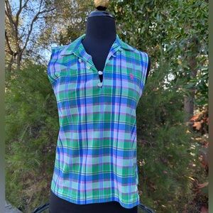 Polo Golf Ralph Lauren Plaid Sleeveless Top - size S